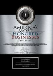 Bio-One decontamination and biohazard cleaning team award