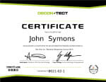 Decontect Certificate