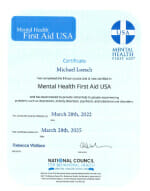 First Aid USA Certificate