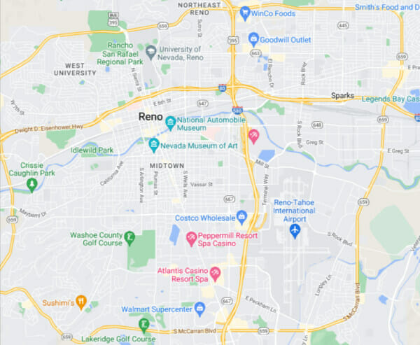 Bio-One of Reno decontamination and biohazard cleaning service areas