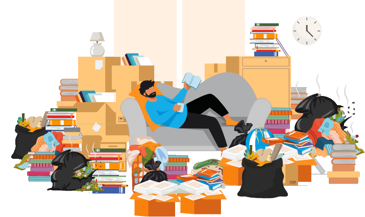 Hoarding Illustration