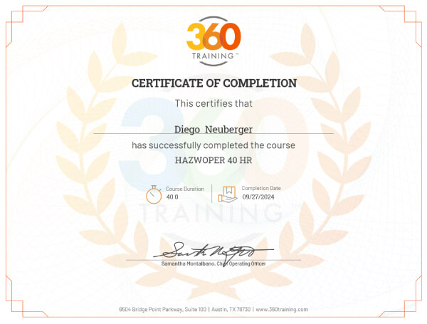 Hazwoper Training